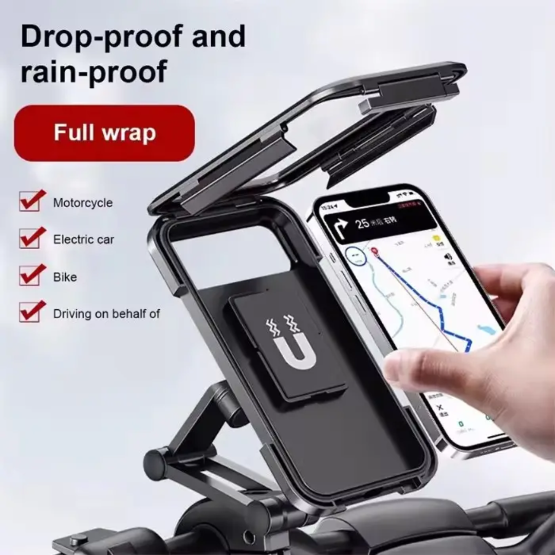 Universal Waterproof Bike & Motorcycle Mobile Holder with 360° Rotation
