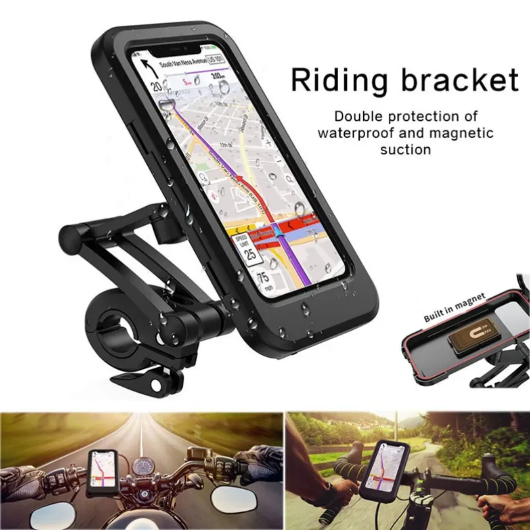 Universal Waterproof Bike & Motorcycle Mobile Holder with 360° Rotation