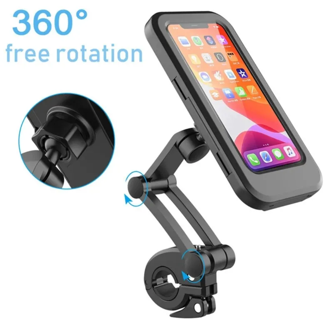 Universal Waterproof Bike & Motorcycle Mobile Holder with 360° Rotation