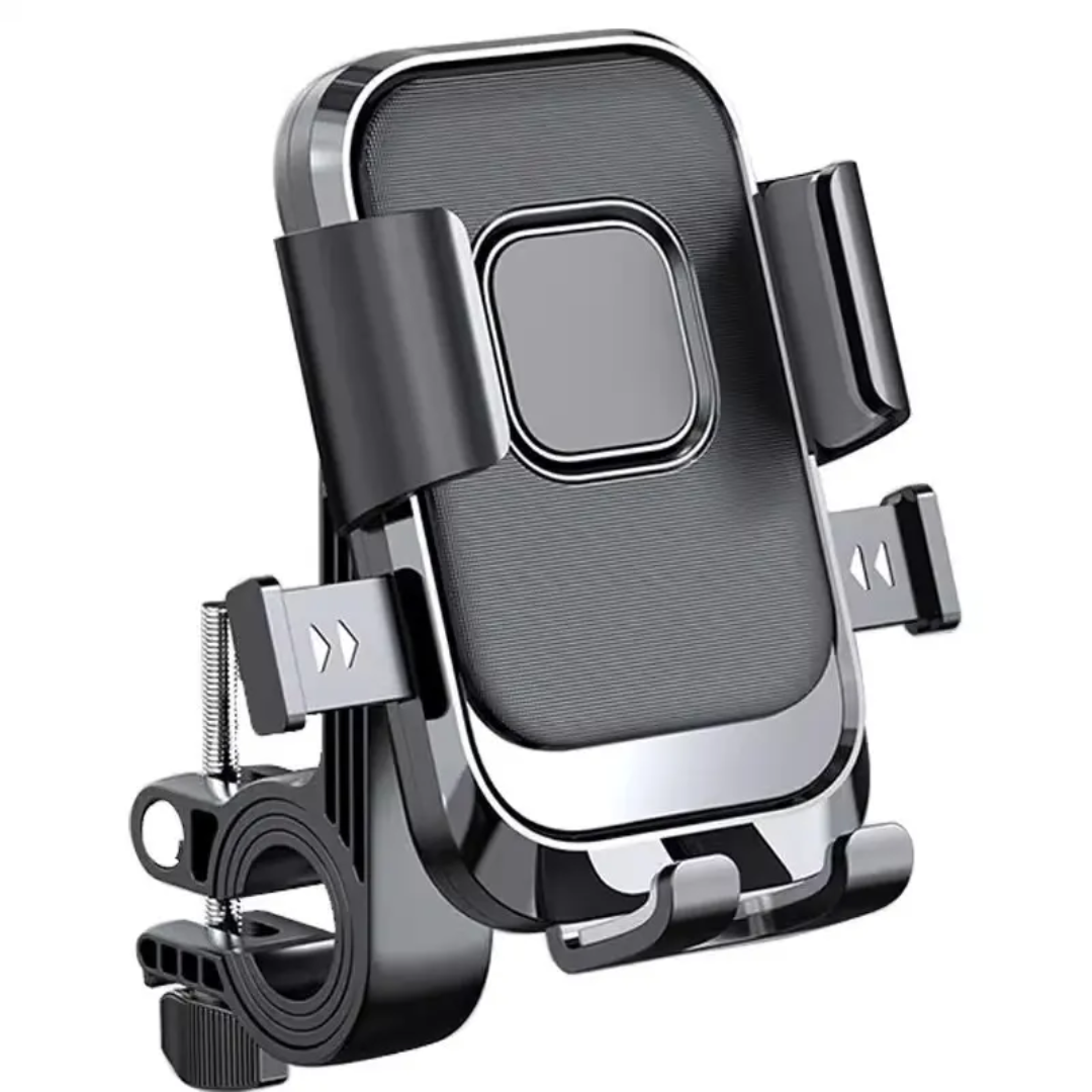 Adjustable Anti-Shake Bike Mobile Holder with 360° Rotation Handlebar Mount for All Smartphones