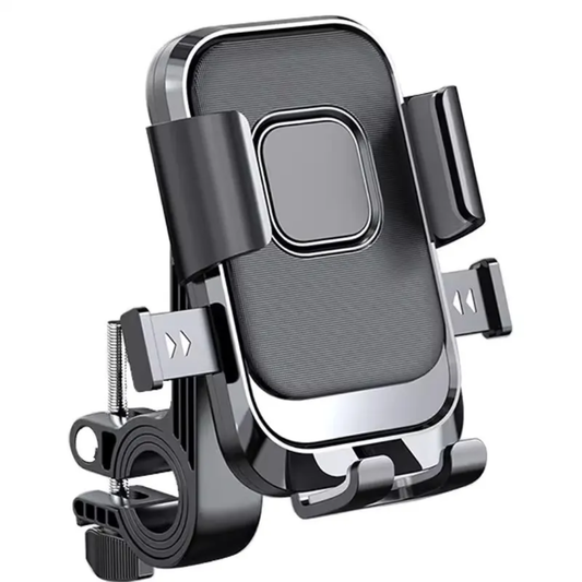 Adjustable Anti-Shake Bike Mobile Holder with 360° Rotation Handlebar Mount for All Smartphones