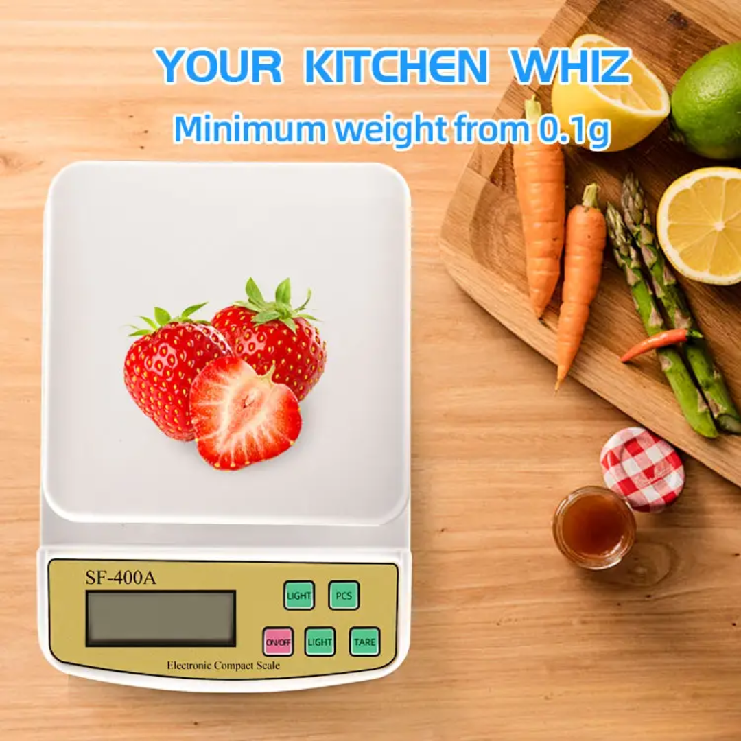 Digital Kitchen Weighing Scale SF-400A with LCD Display