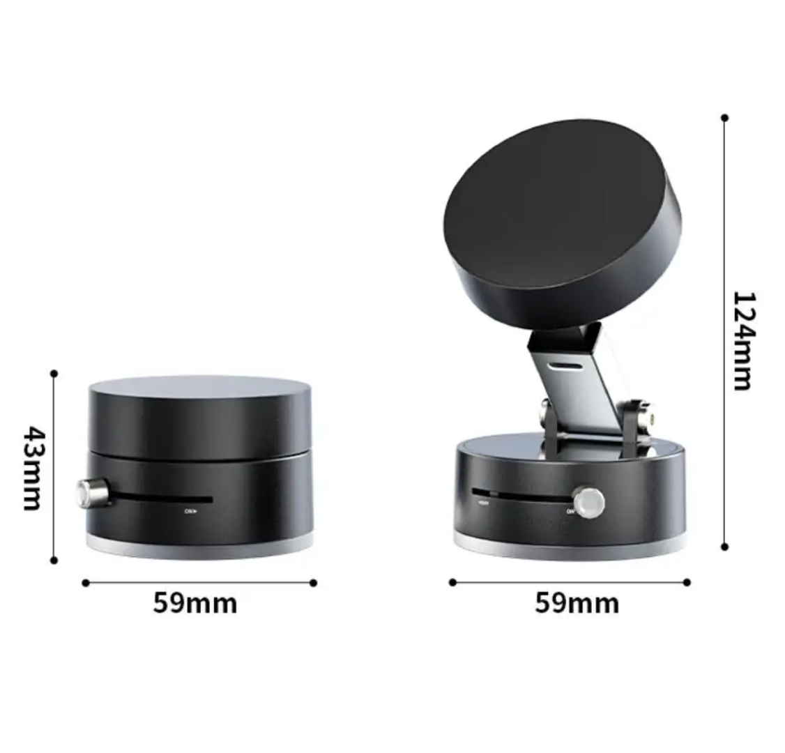 Vacuum Magnetic Mobile Holder – 360° Rotatable Phone Stand